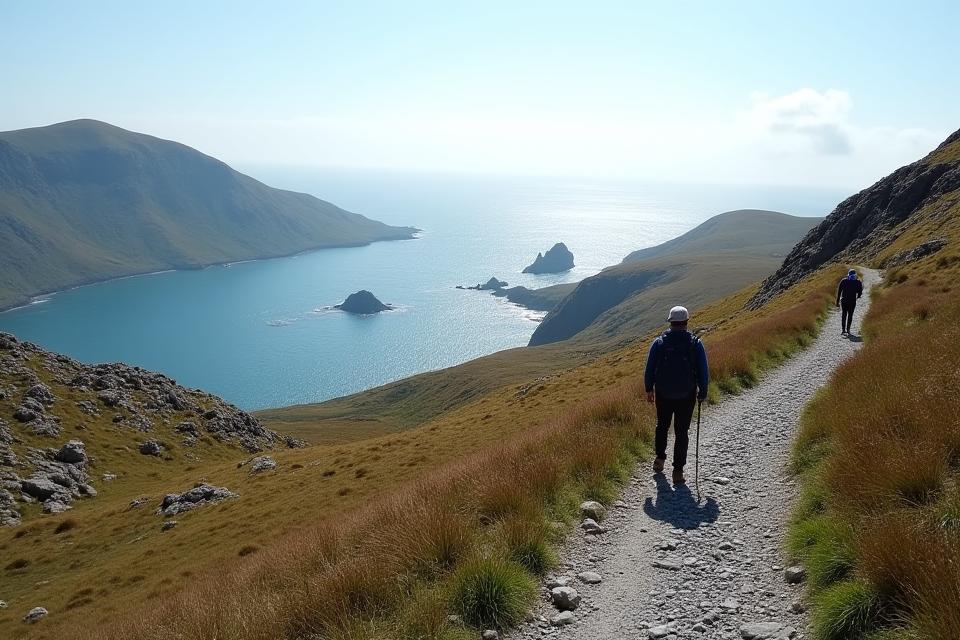 Hikers on the Beara Way trail